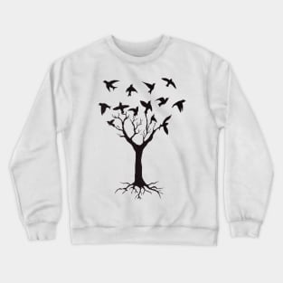 Tree of birds Crewneck Sweatshirt